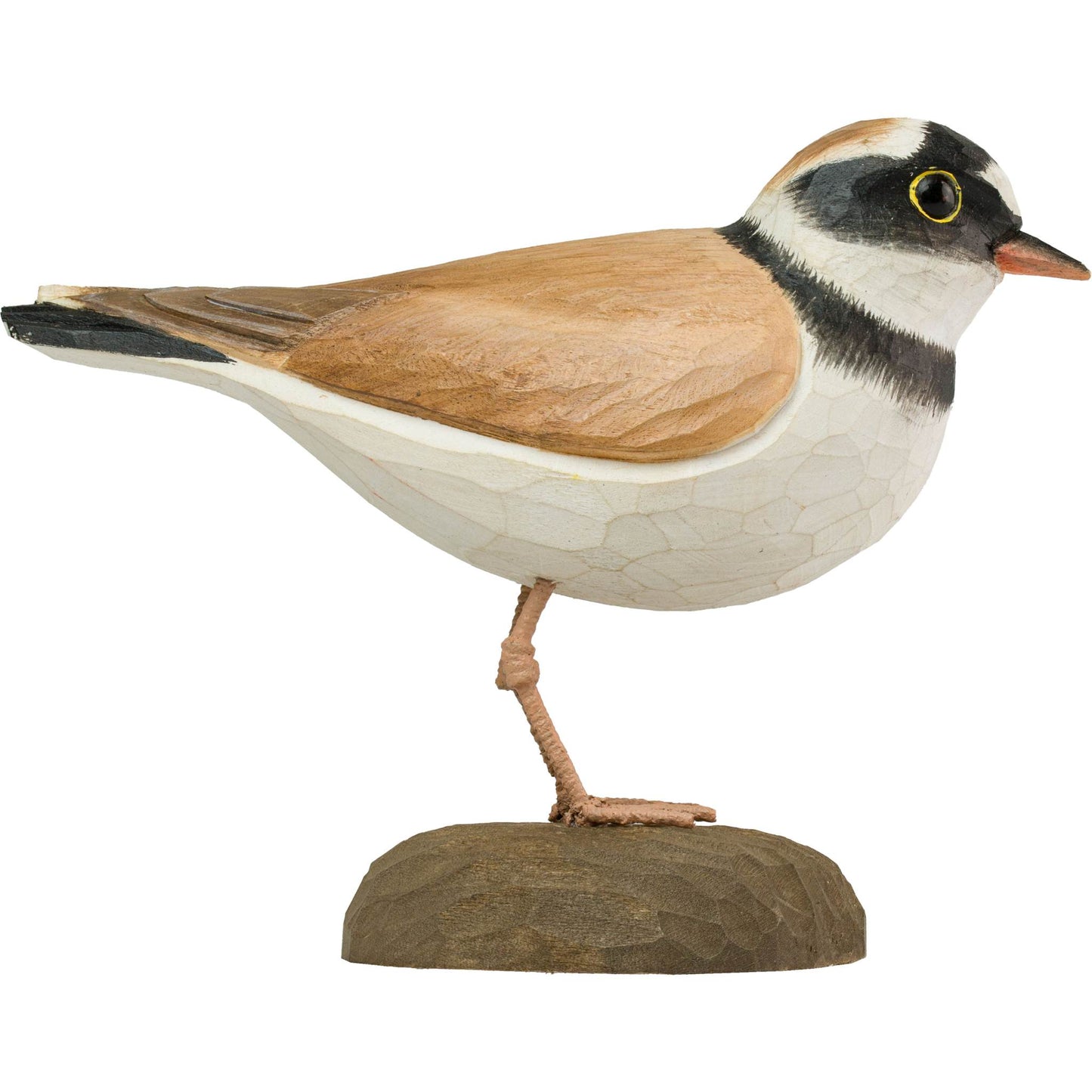 Wildlife Garden DecoBird Flußregenpfeifer handgeschnitzt