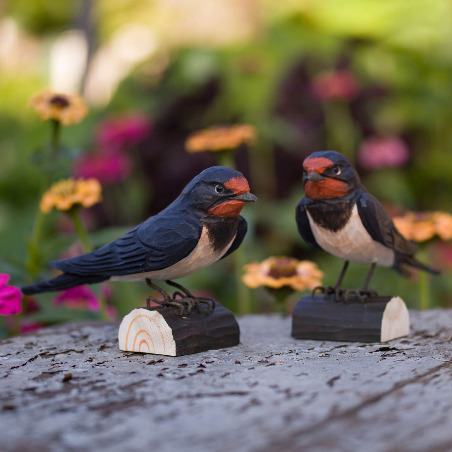 Wildlife Garden Decobird Hausschwalbe handgeschnitzt