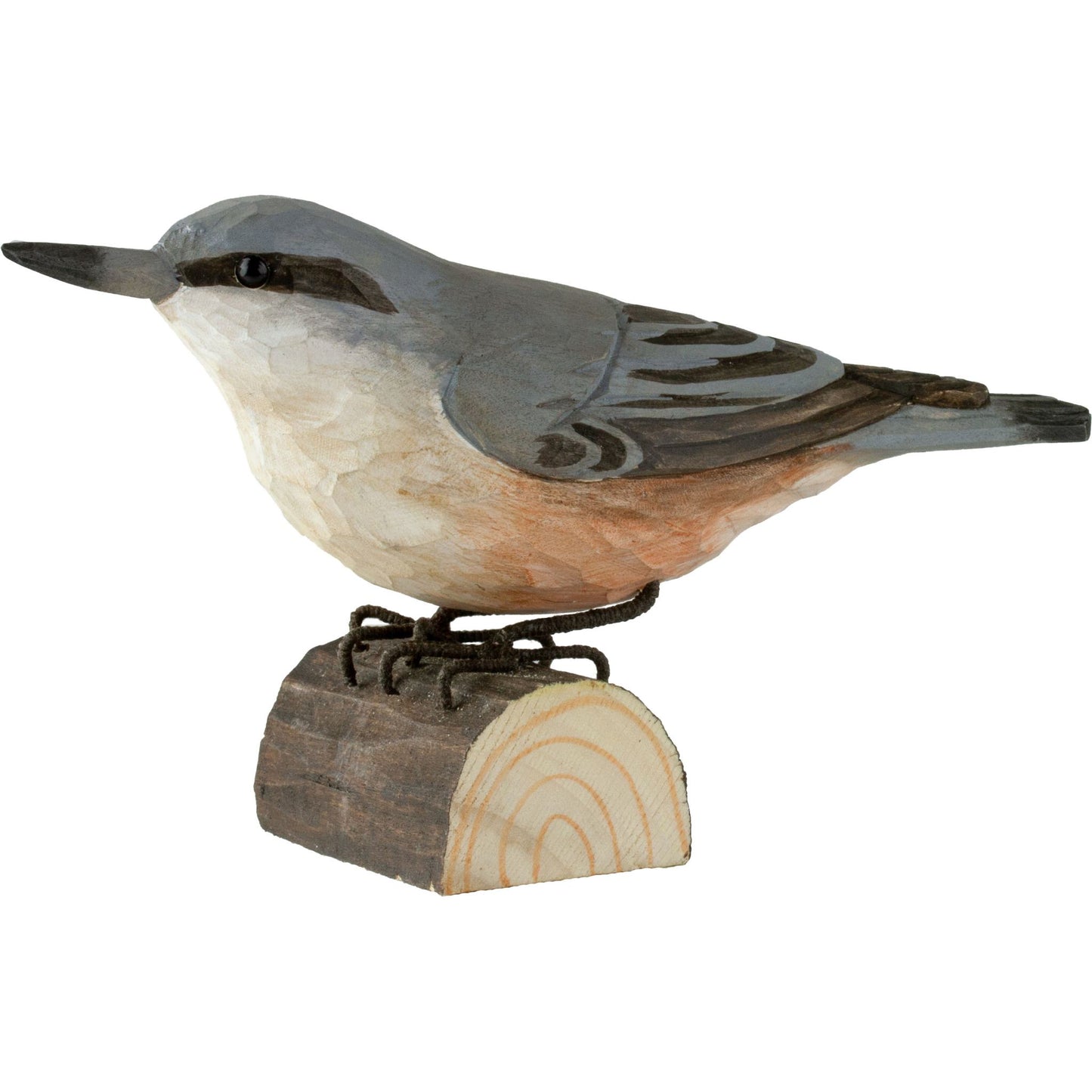 Wildlife Garden DecoBird Kleiber handgeschnitzt