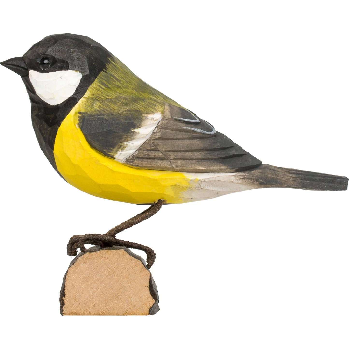 Wildlife Garden DecoBird Kohlmeise handgeschnitzt