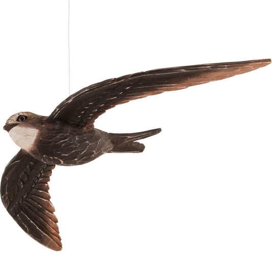 Wildlife Garden DecoBird Mauersegler handgeschnitzt
