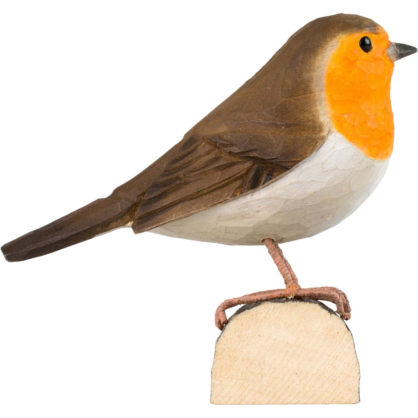 Wildlife Garden DecoBird Robin hand-carved