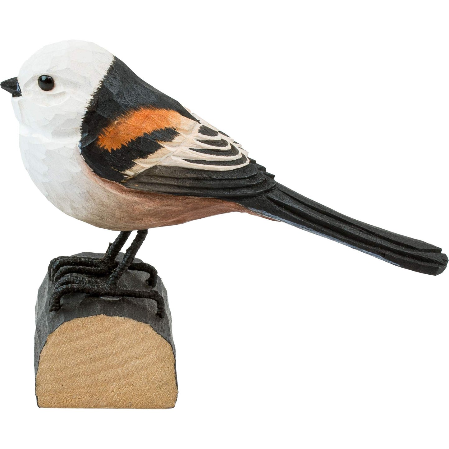 Wildlife Garden Decobird Schwanzmeise handgeschnitzt