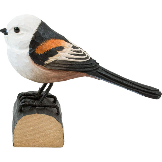 Wildlife Garden Decobird Schwanzmeise handgeschnitzt