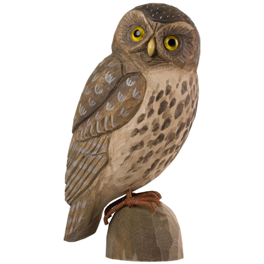 Wildlife Garden DecoBird Steinkauz handgeschnitzt
