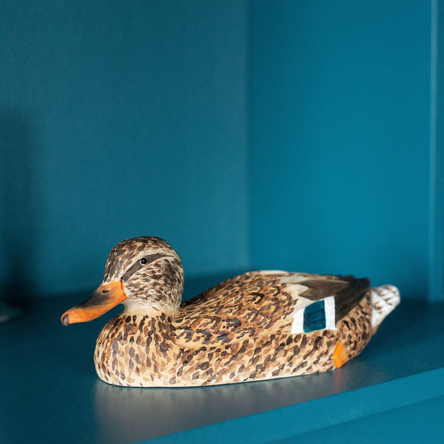 Wildlife Garden DecoBird Stockente Weibchen handgeschnitzt