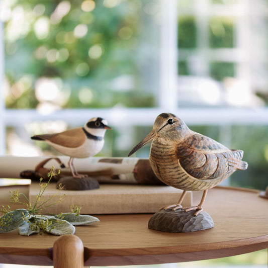 Wildlife Garden DecoBird Waldschnepfe handgeschnitzt