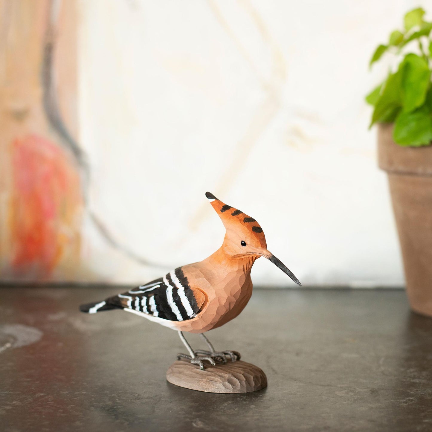 Wildlife Garden DecoBird Wiedehopf handgeschnitzt