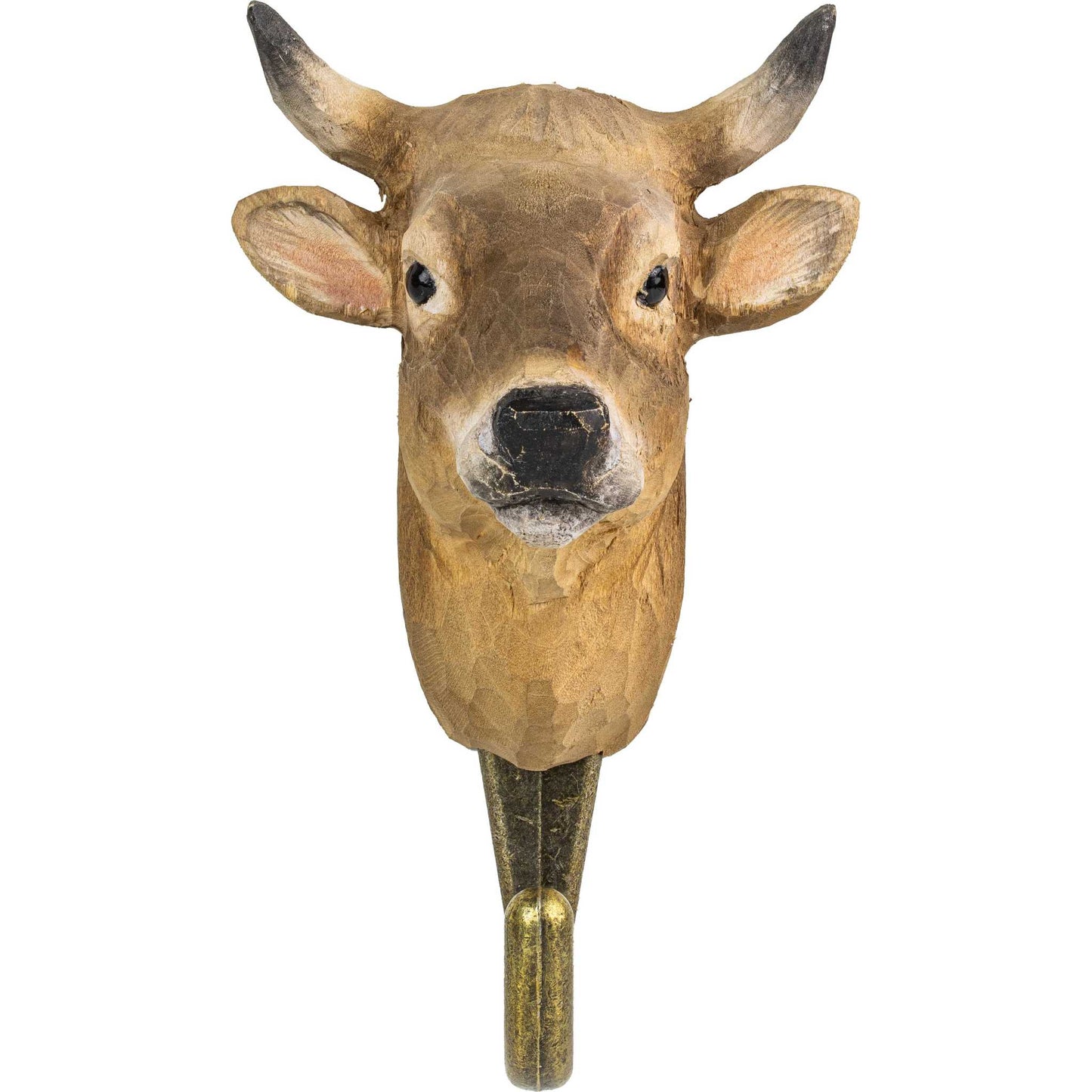 Wildlife Garden Decohook Wall Hook Alpine Cow (hand-carved)