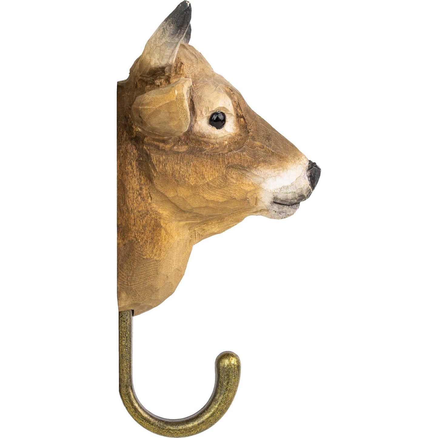 Wildlife Garden Decohook Wall Hook Alpine Cow (hand-carved)