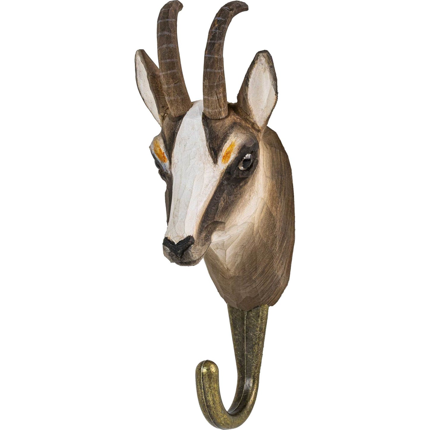Wildlife Garden Decohook Wandhaken Gämse (handgeschnitzt)