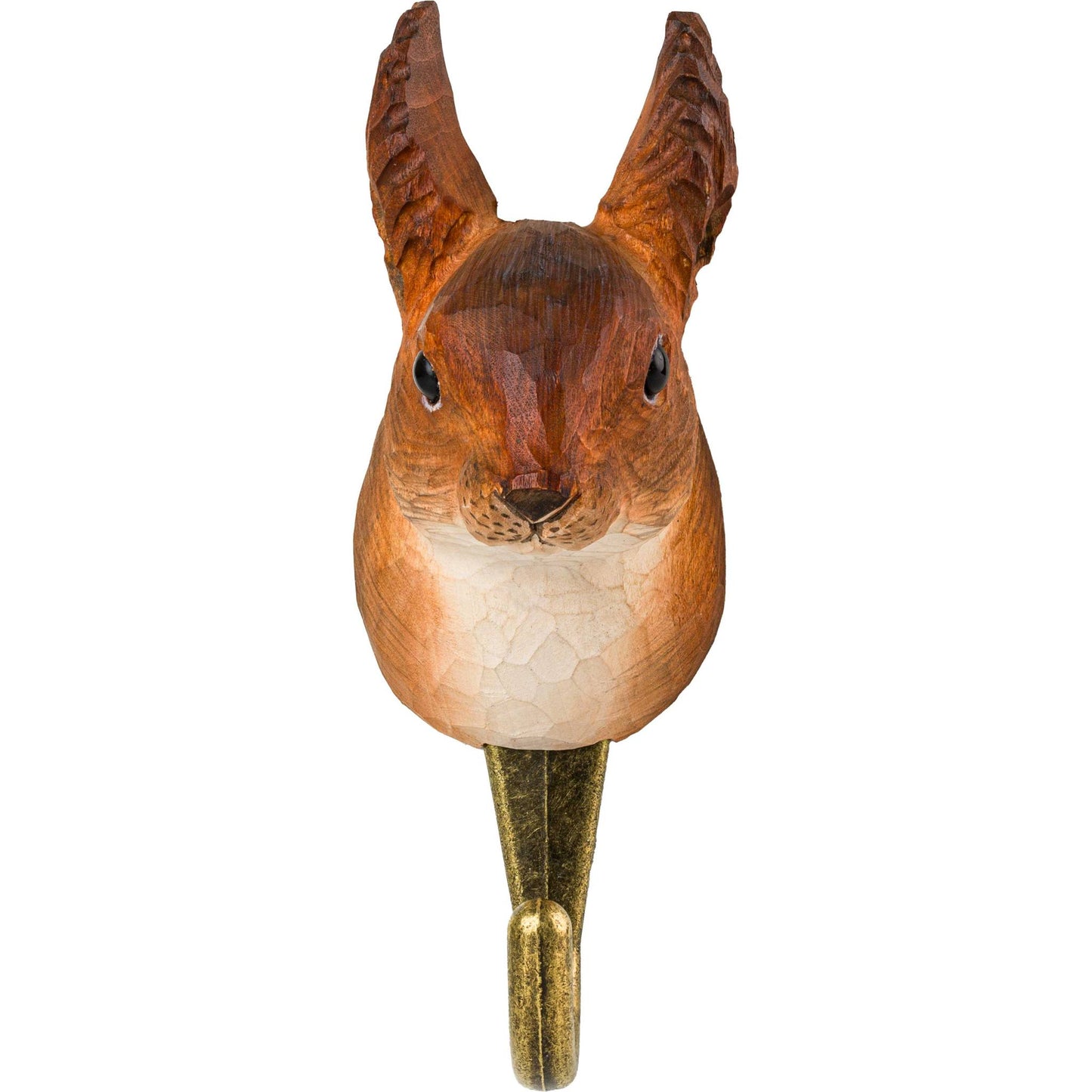 Wildlife Garden Decohook Wandhaken Eichhörnchen (handgeschnitzt)