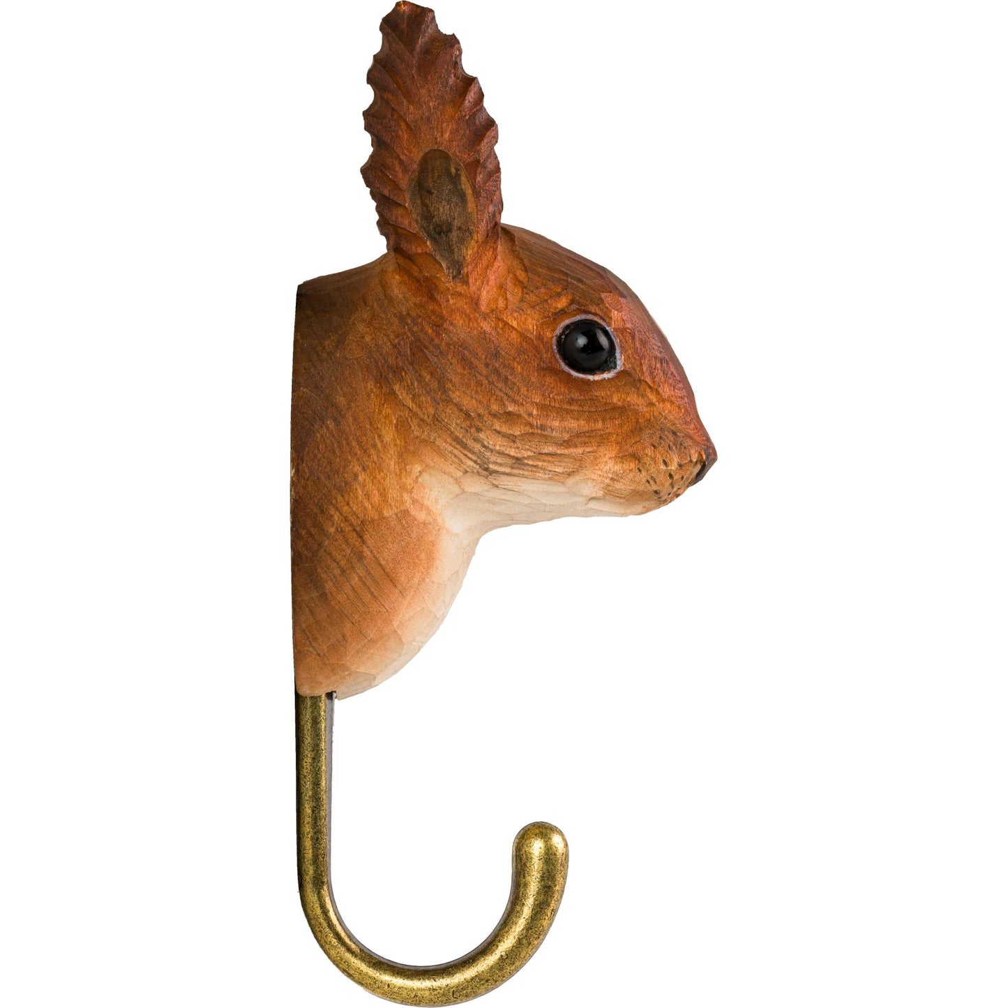 Wildlife Garden Decohook Wandhaken Eichhörnchen (handgeschnitzt)