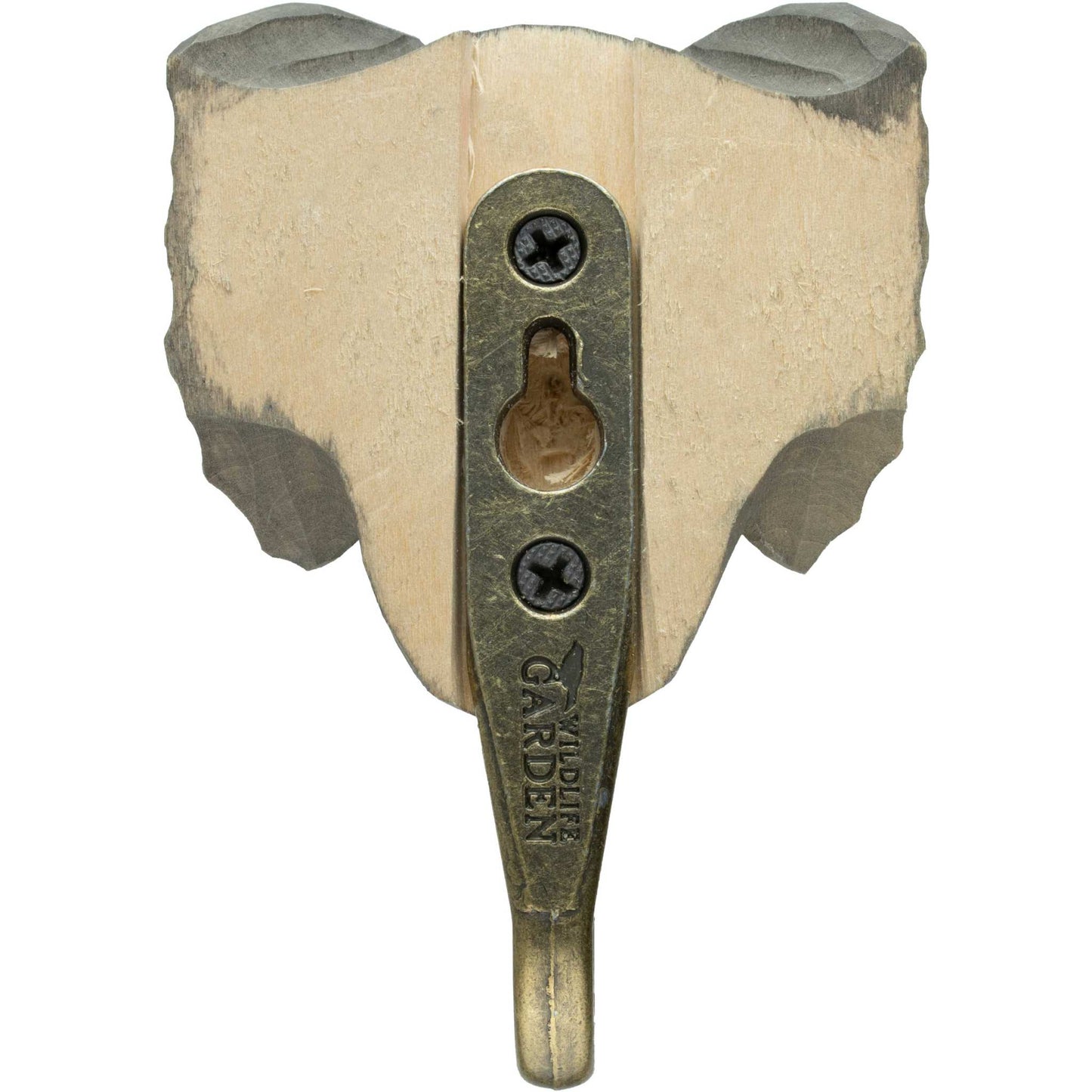 Wildlife Garden Decohook Wandhaken Elefant (handgeschnitzt)