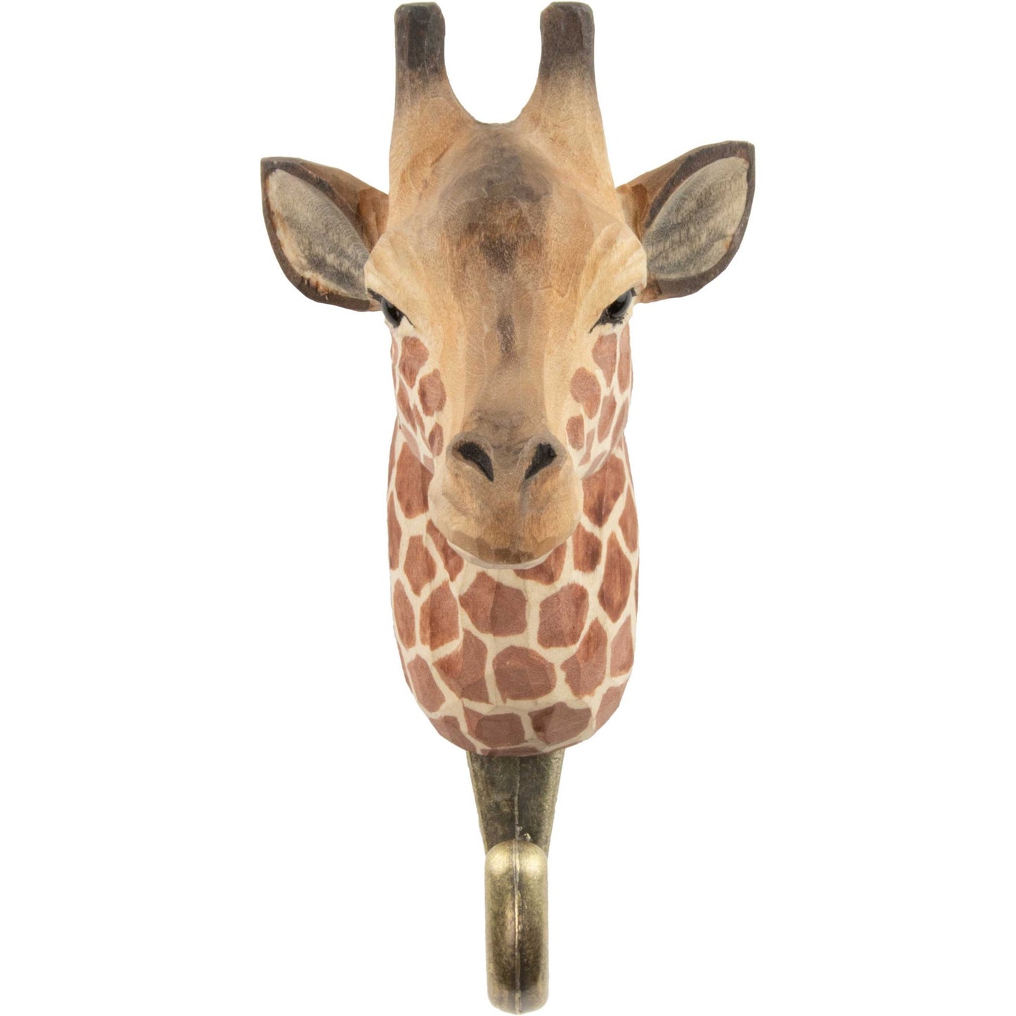 Wildlife Garden Decohook Wandhaken Giraffe (handgeschnitzt)