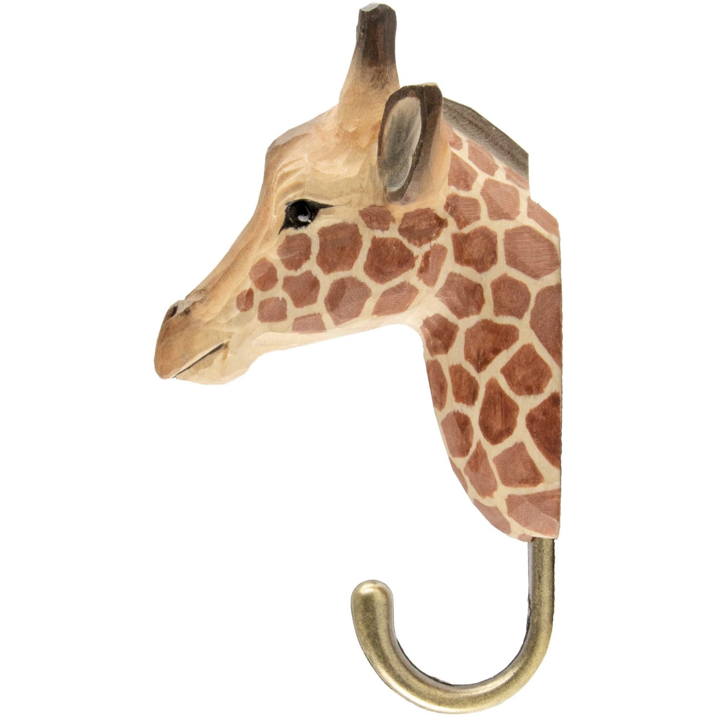 Wildlife Garden Decohook Wandhaken Giraffe (handgeschnitzt)
