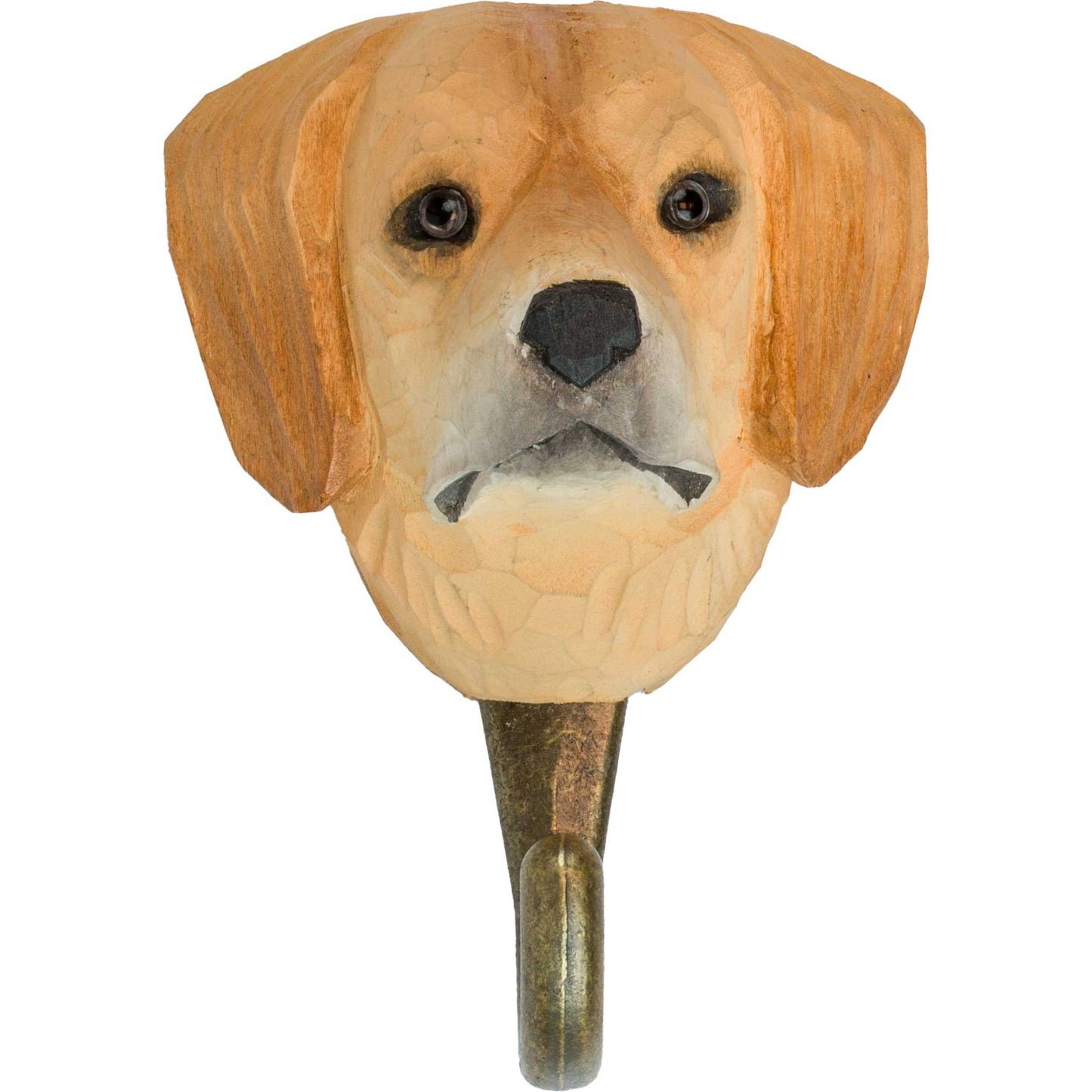 Wildlife Garden Decohook Wall Hook Golden Retriever (hand-carved)