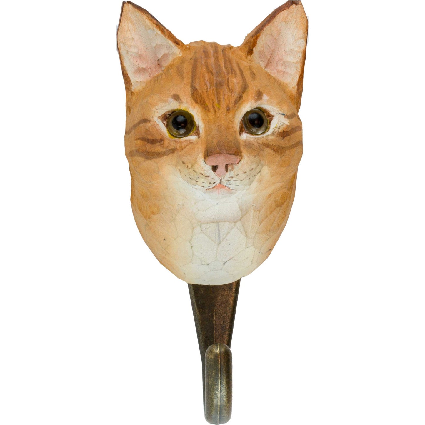 Wildlife Garden Decohook Wandhaken Hauskatze (handgeschnitzt)
