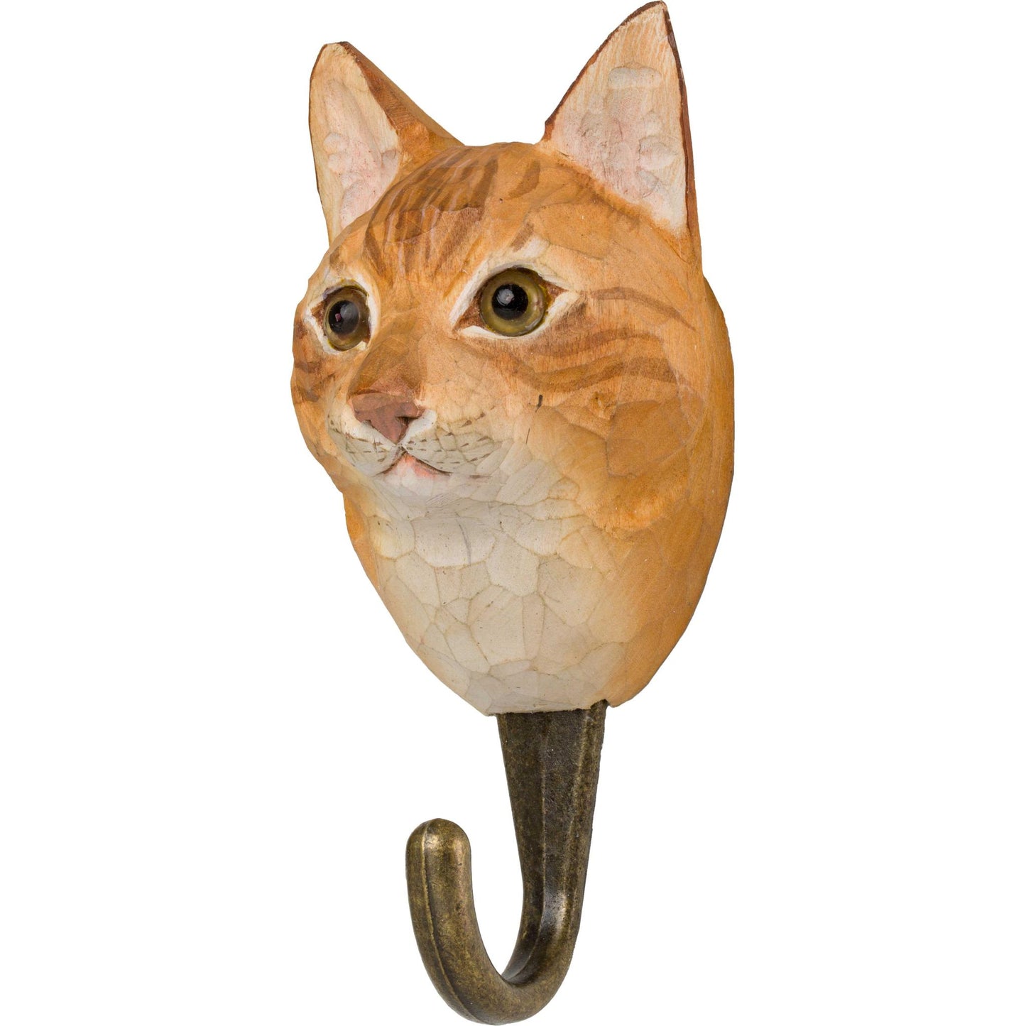 Wildlife Garden Decohook Wandhaken Hauskatze (handgeschnitzt)