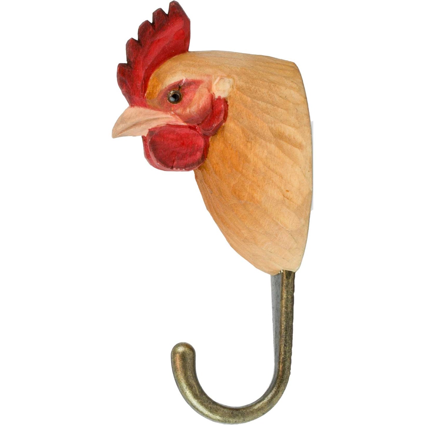 Wildlife Garden Decohook Wandhaken Huhn (handgeschnitzt)