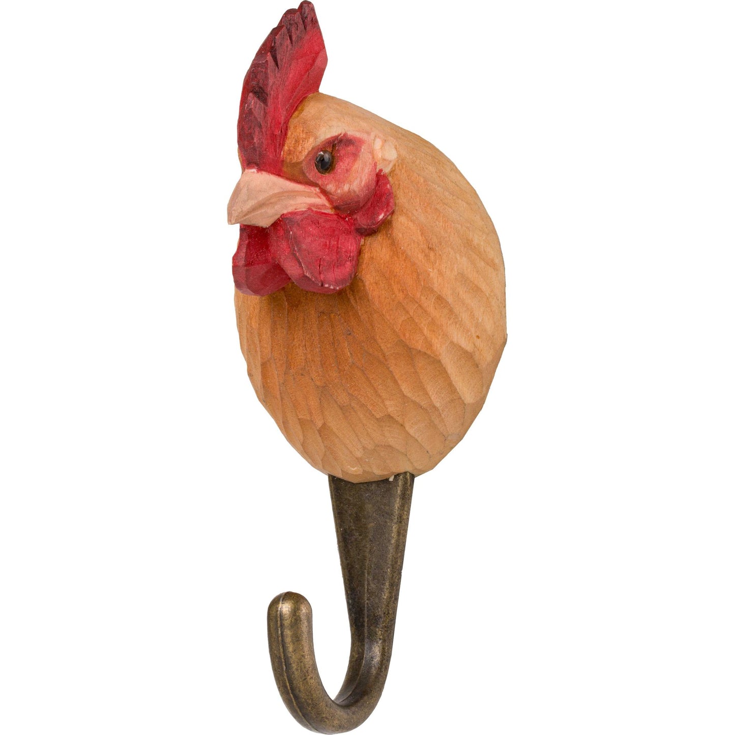Wildlife Garden Decohook Wandhaken Huhn (handgeschnitzt)