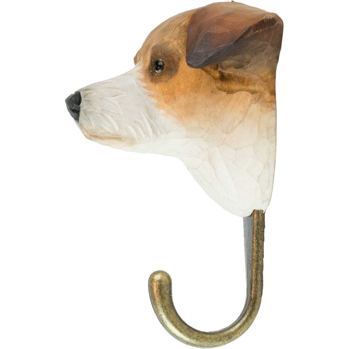 Wildlife Garden Decohook Wandhaken Jack Russell Terrier (handgeschnitzt)