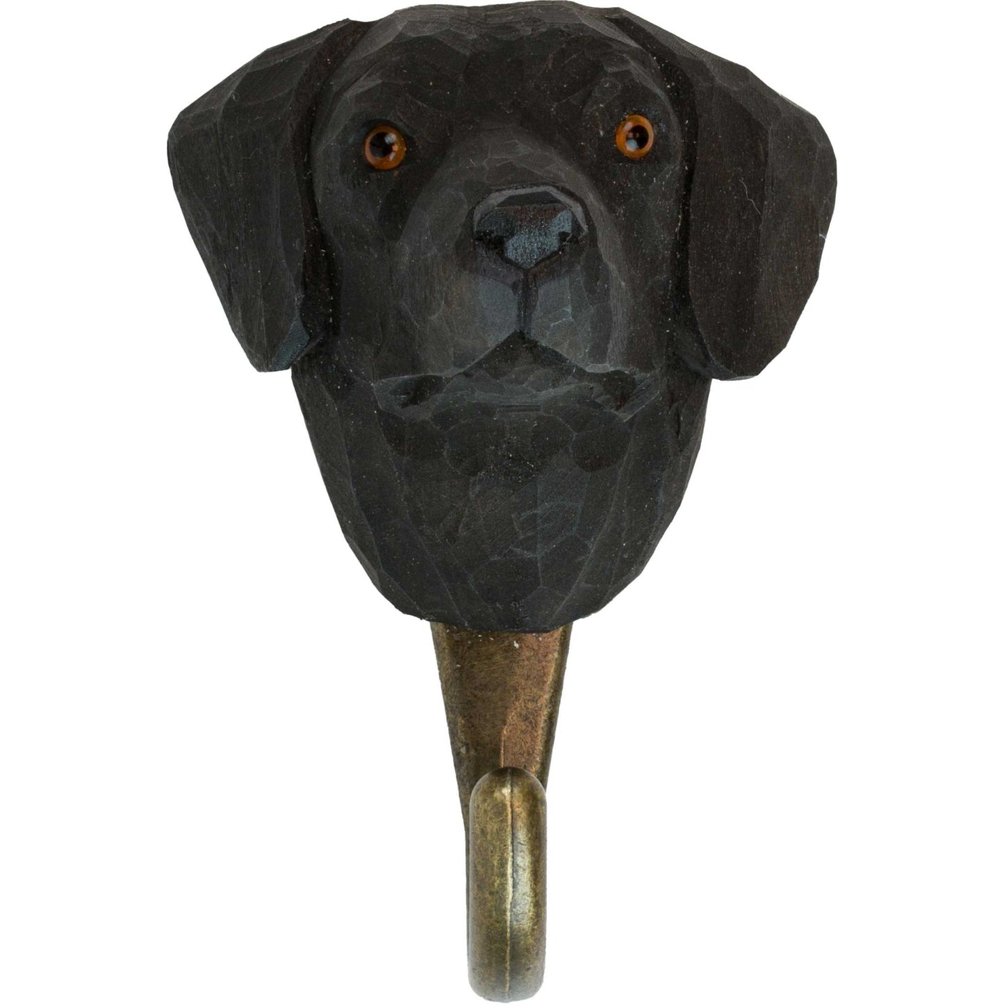 Wildlife Garden Decohook Wall Hook Labrador Retriever (hand-carved)