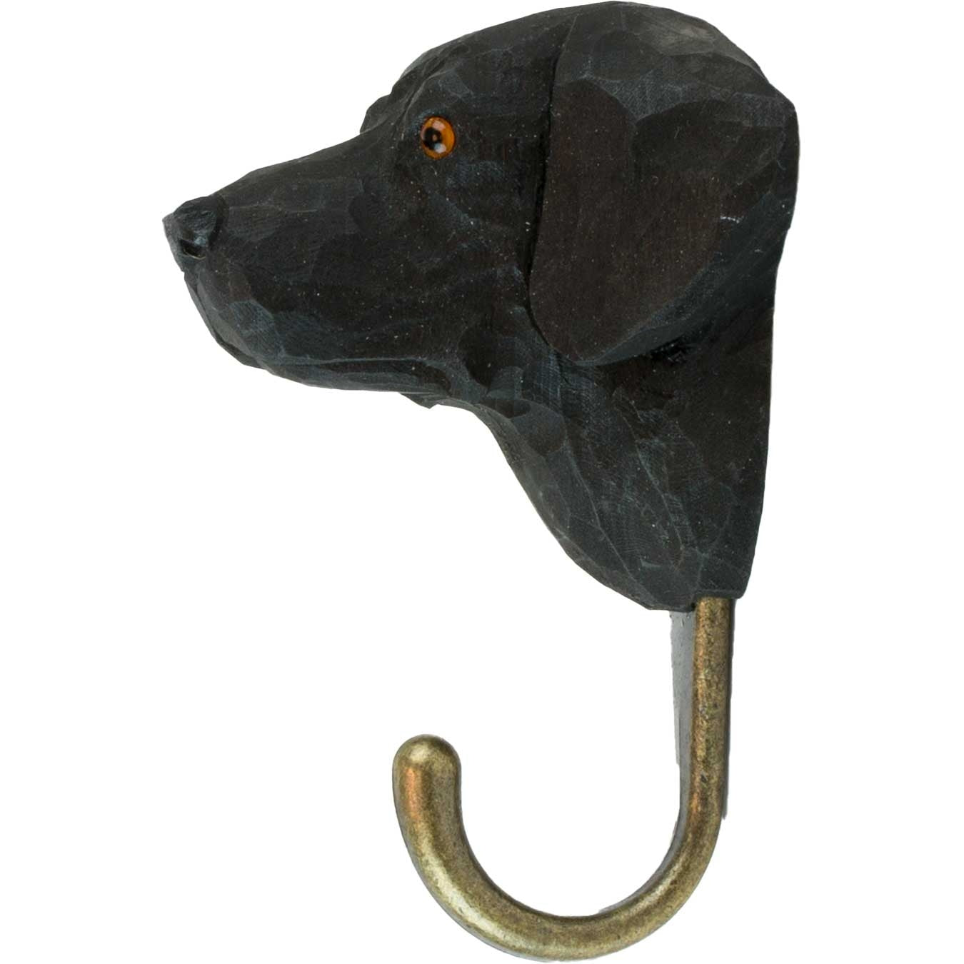 Wildlife Garden Decohook Wall Hook Labrador Retriever (hand-carved)
