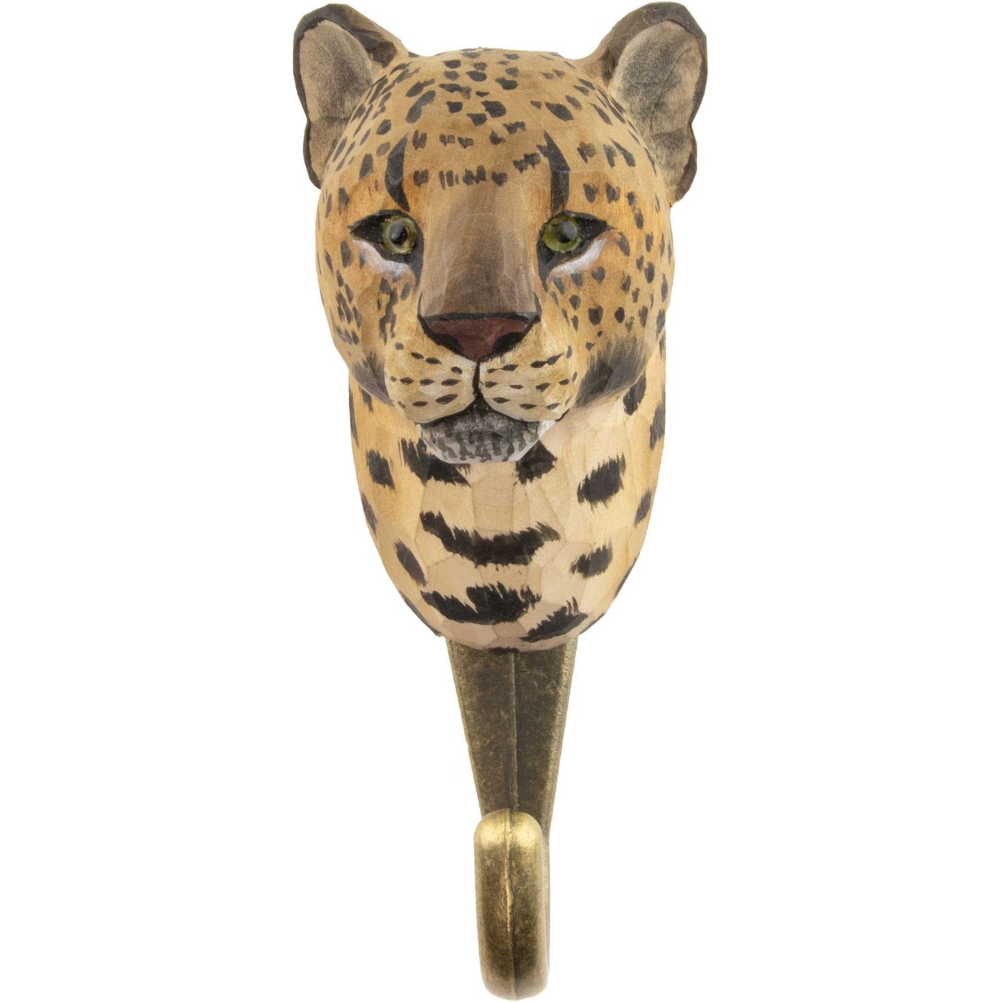 Wildlife Garden Decohook Wandhaken Leopard (handgeschnitzt)