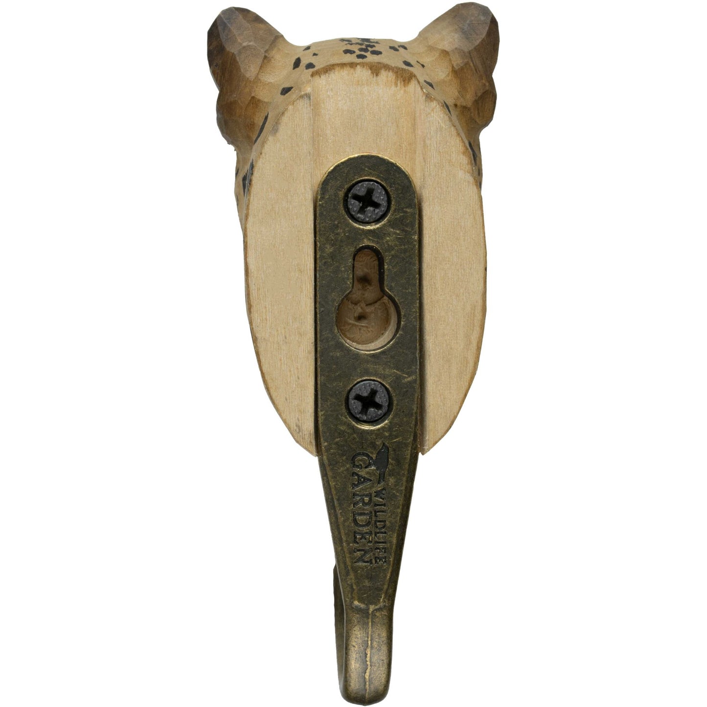 Wildlife Garden Decohook Wandhaken Leopard (handgeschnitzt)