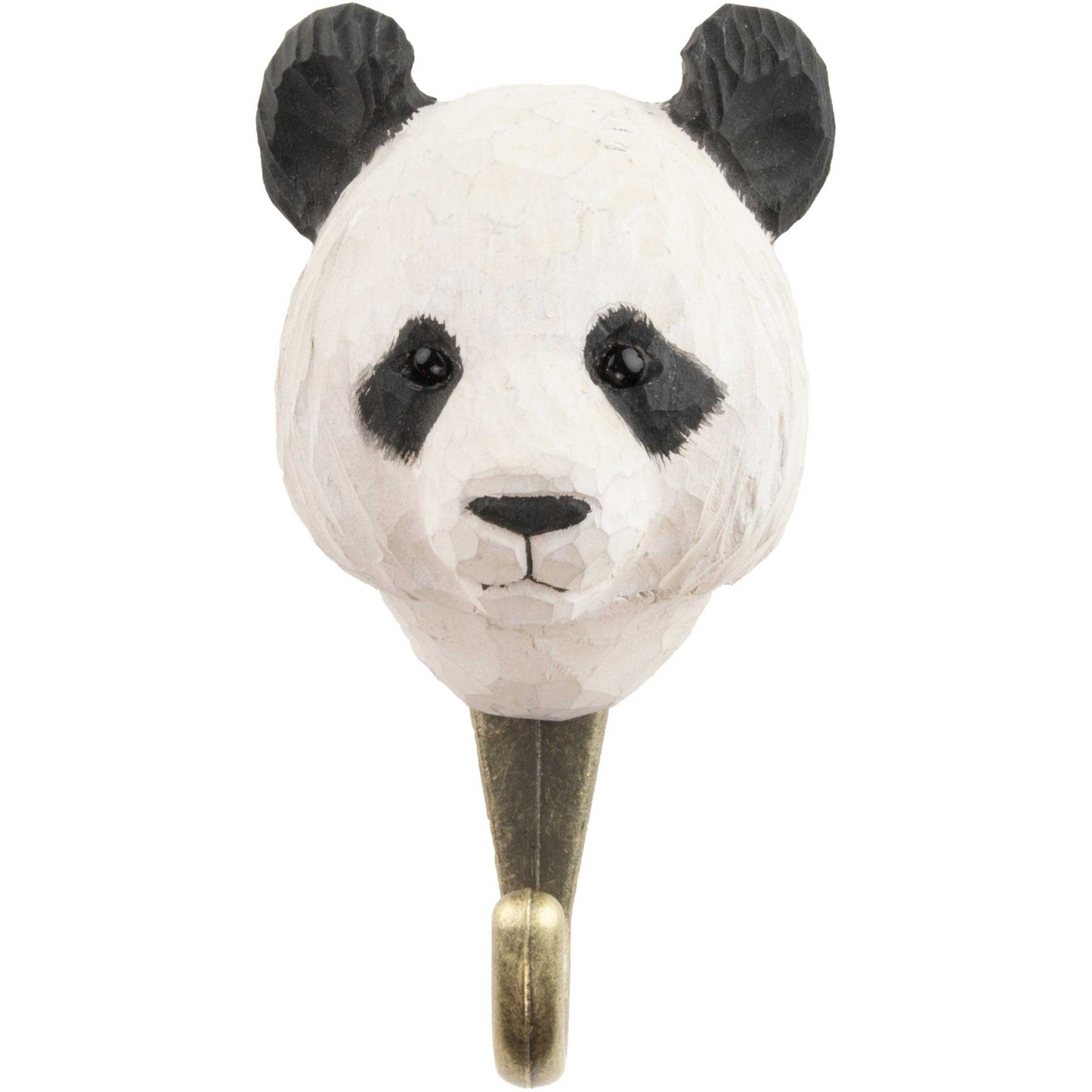Wildlife Garden Decohook Wandhaken Panda (handgeschnitzt)