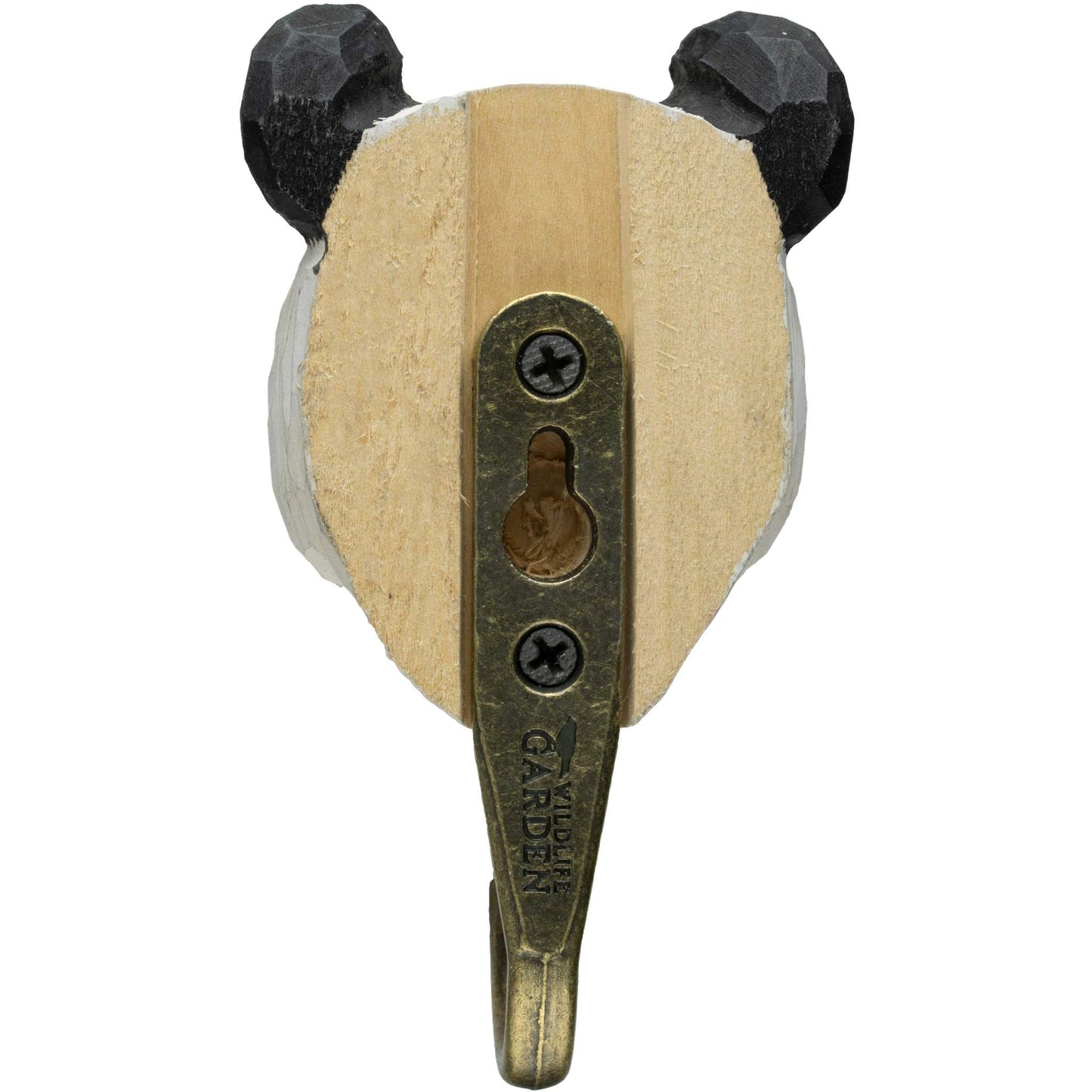 Wildlife Garden Decohook Wandhaken Panda (handgeschnitzt)