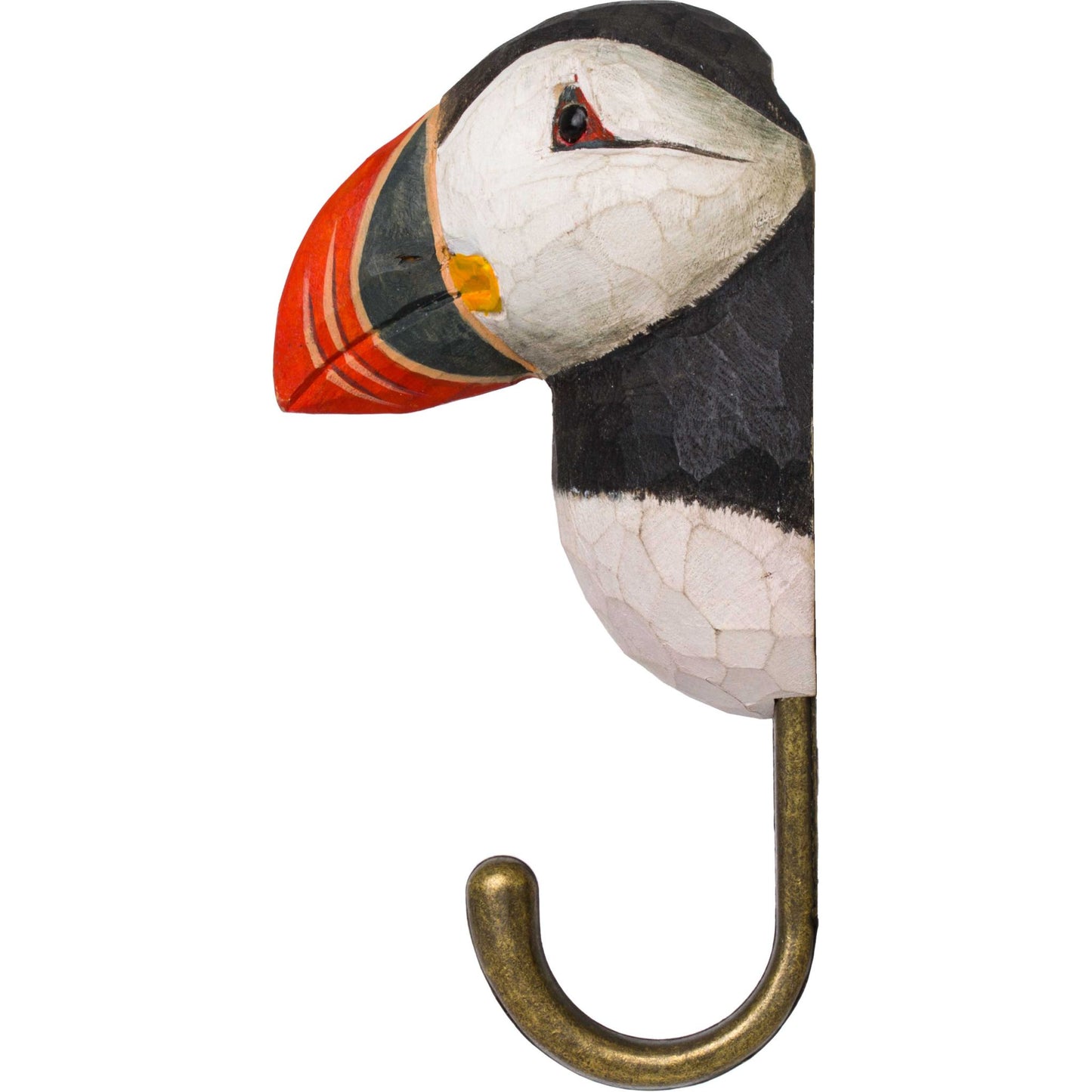 Wildlife Garden Decohook Wandhaken Papageitaucher (handgeschnitzt)