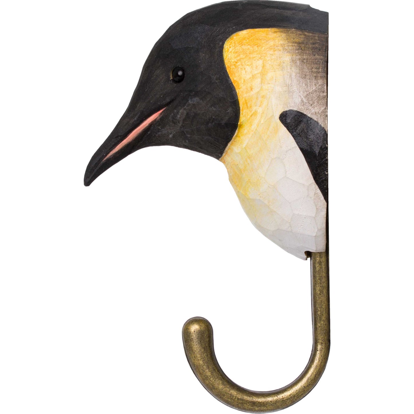 Wildlife Garden Decohook Wandhaken Pinguin (handgeschnitzt)