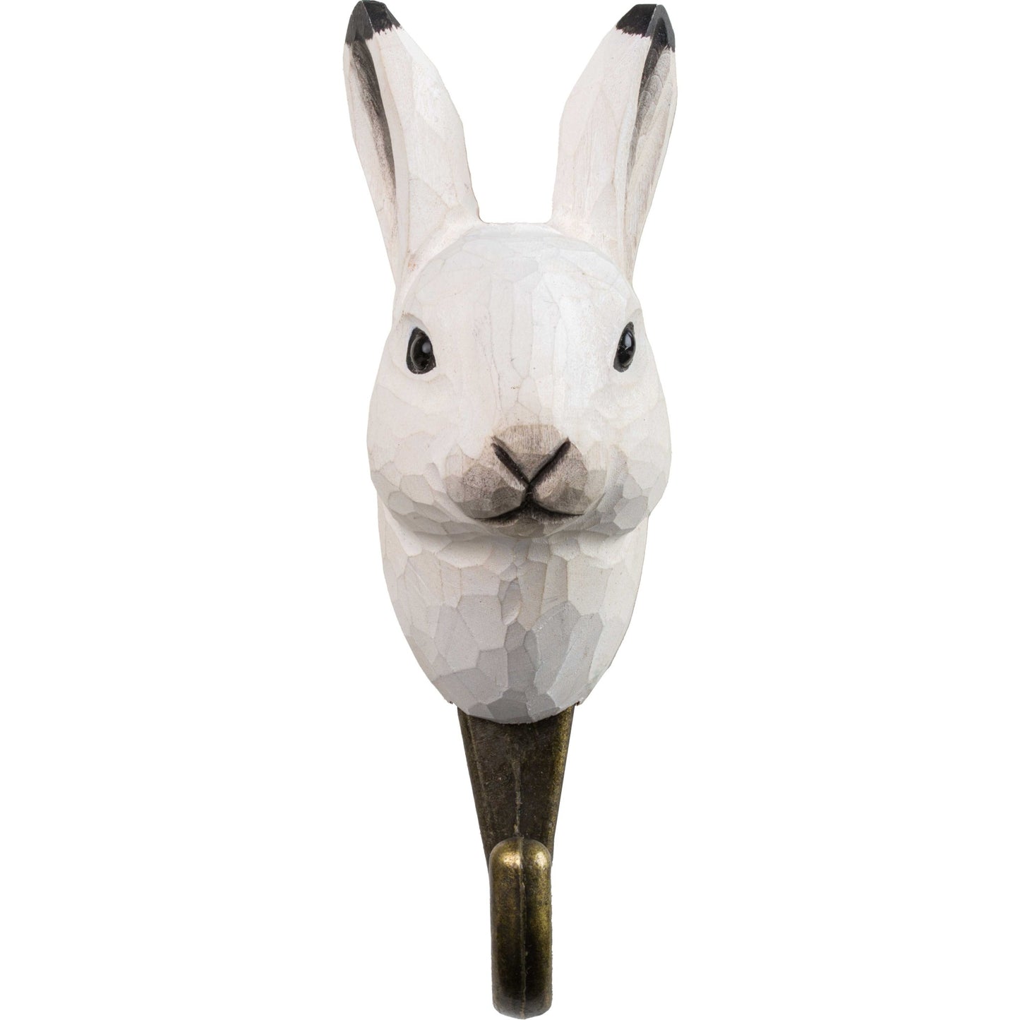 Wildlife Garden Decohook Wandhaken Polarhase (handgeschnitzt)