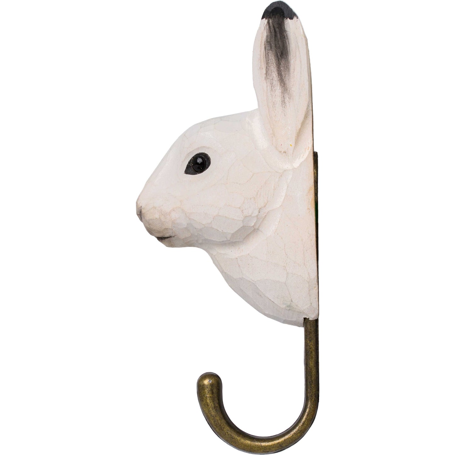Wildlife Garden Decohook Wandhaken Polarhase (handgeschnitzt)