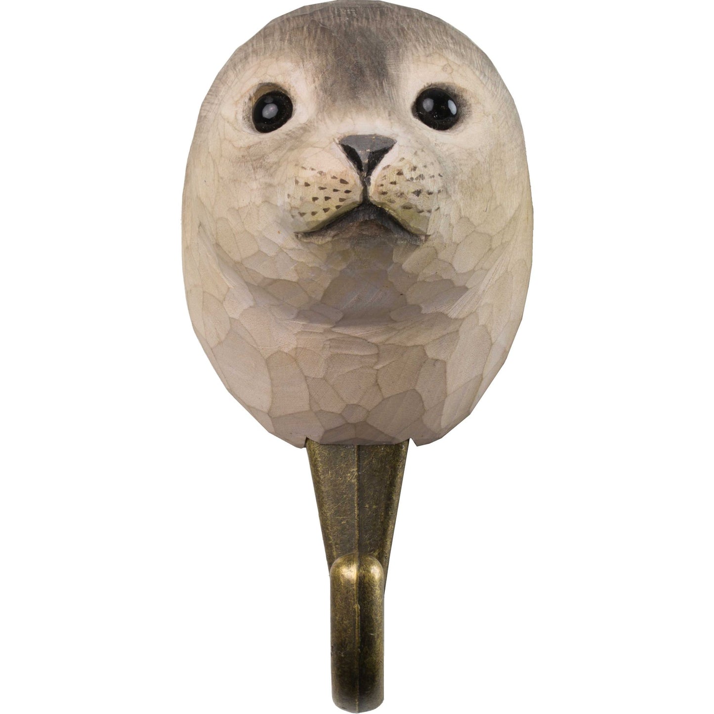 Wildlife Garden Decohook Wandhaken Robbe (handgeschnitzt)