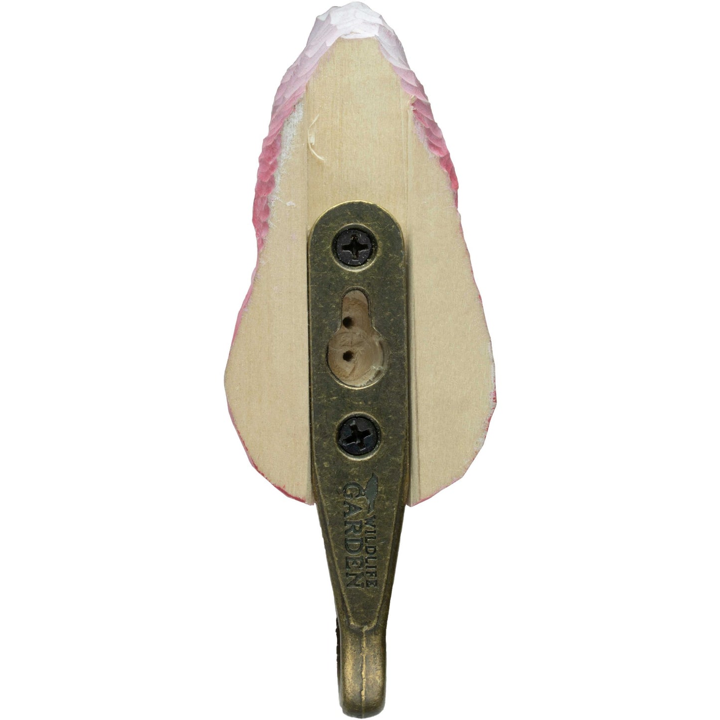 Wildlife Garden Decohook Wandhaken Rosakakadu (handgeschnitzt)