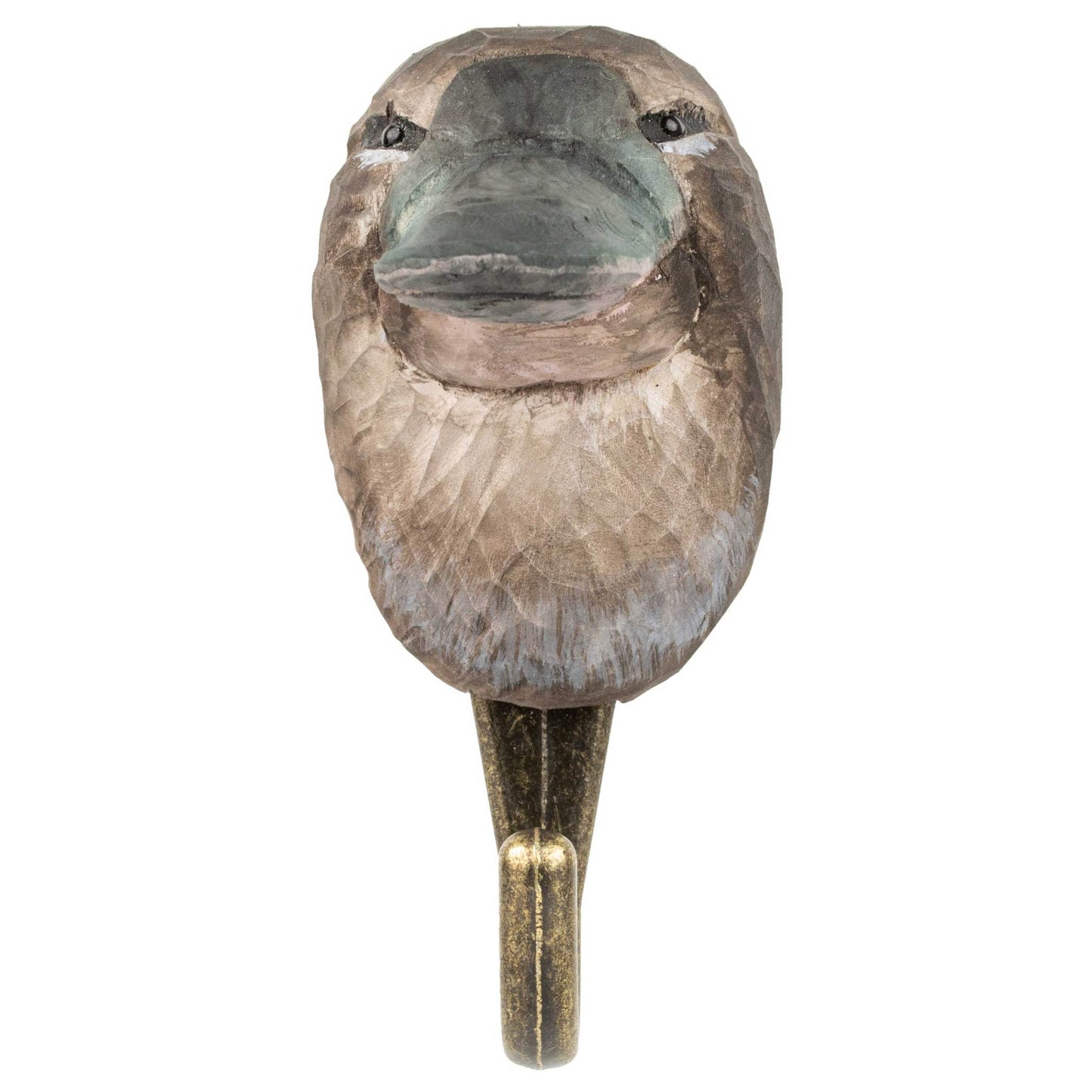 Wildlife Garden Decohook Platypus (hand-carved)
