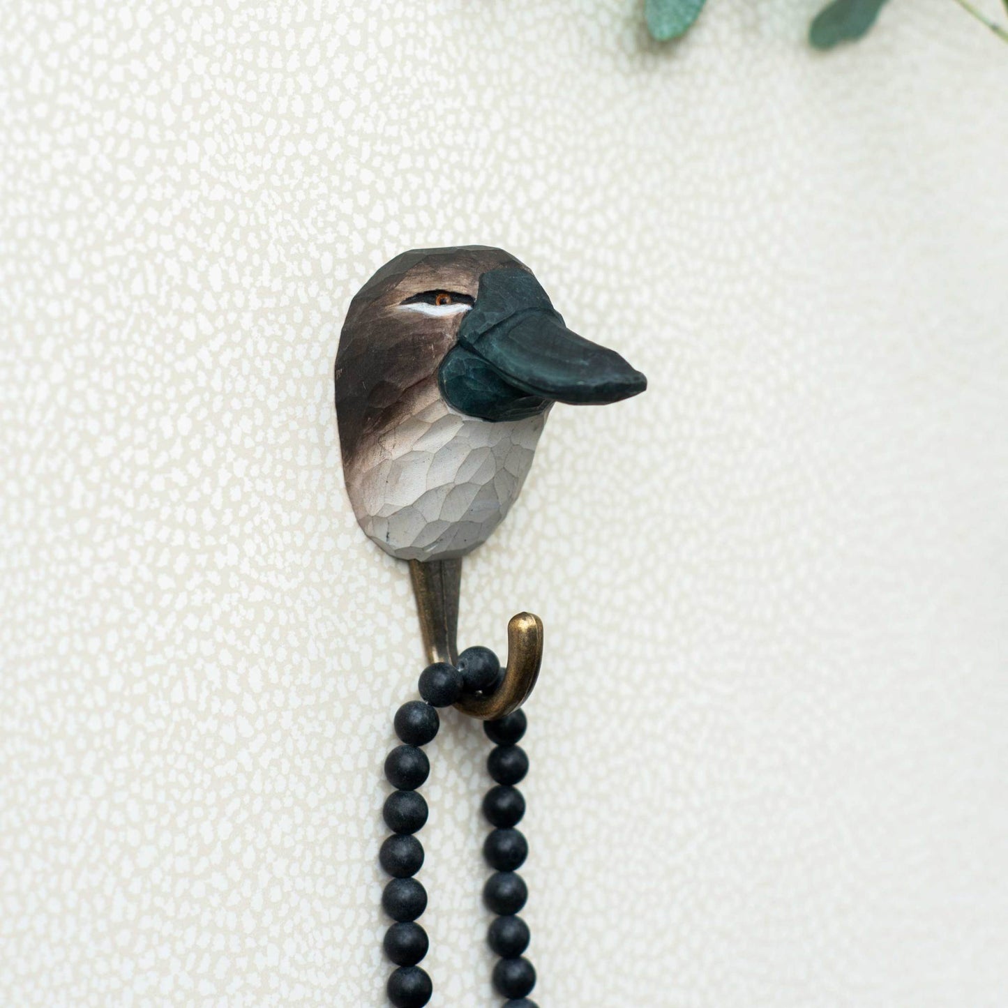 Wildlife Garden Decohook Platypus (hand-carved)