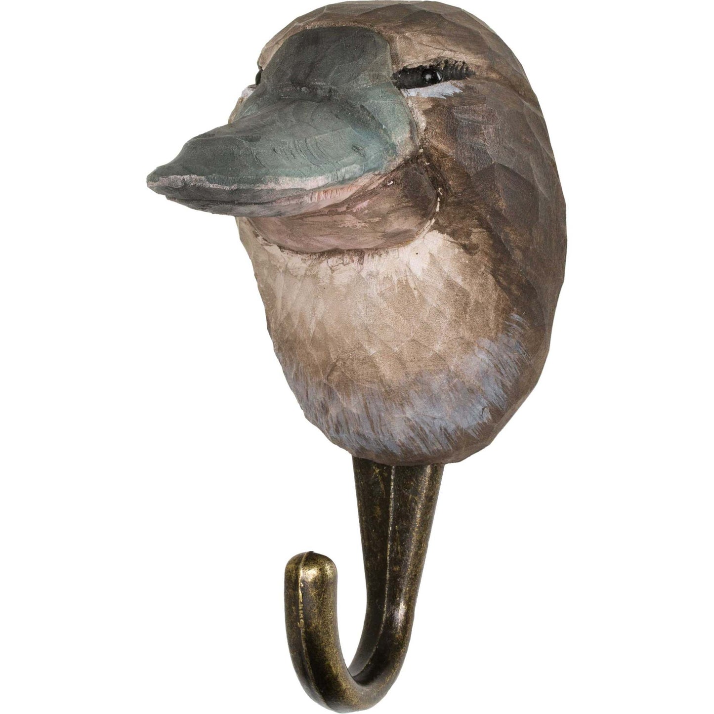 Wildlife Garden Decohook Platypus (hand-carved)