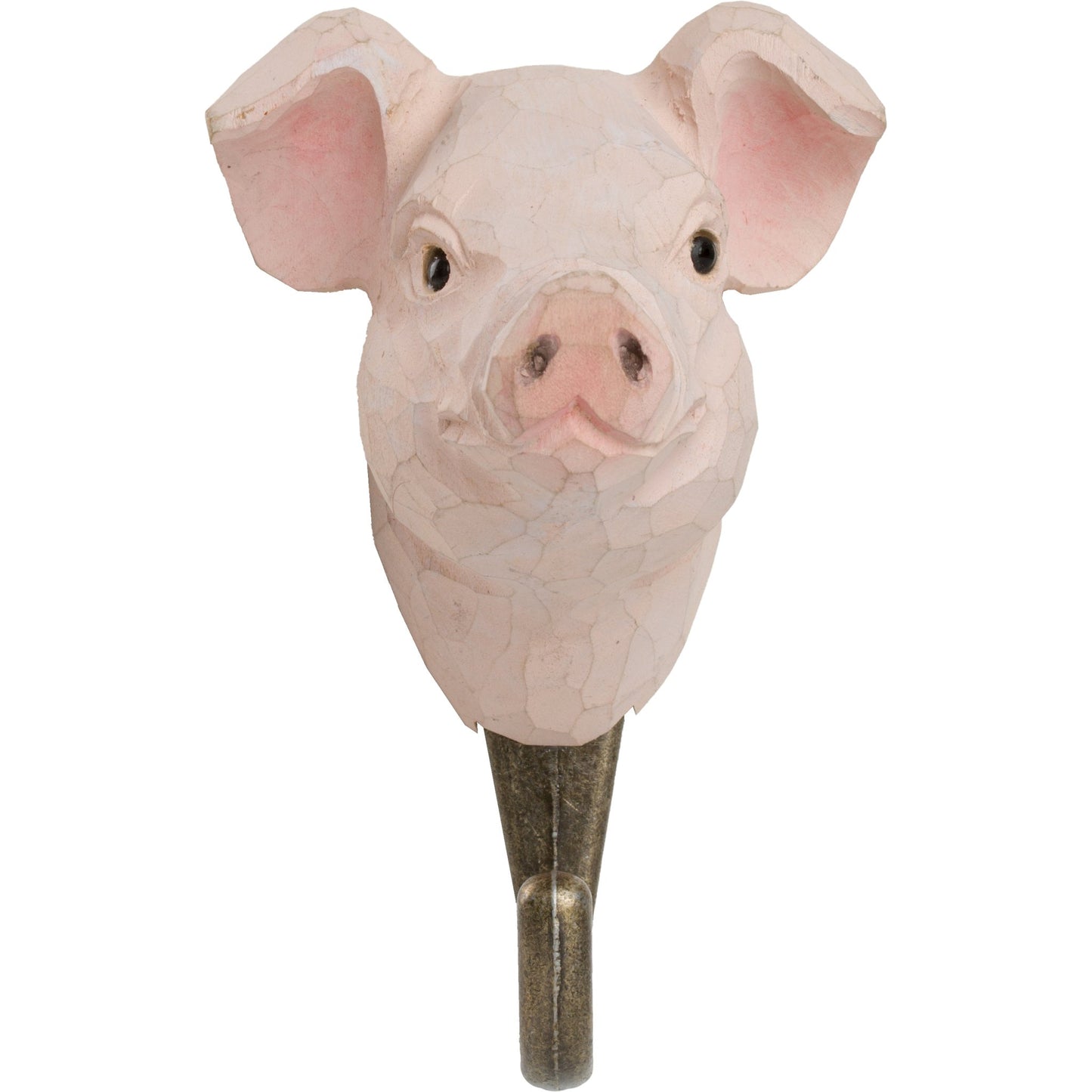 Wildlife Garden Decohook Wandhaken Schwein (handgeschnitzt)
