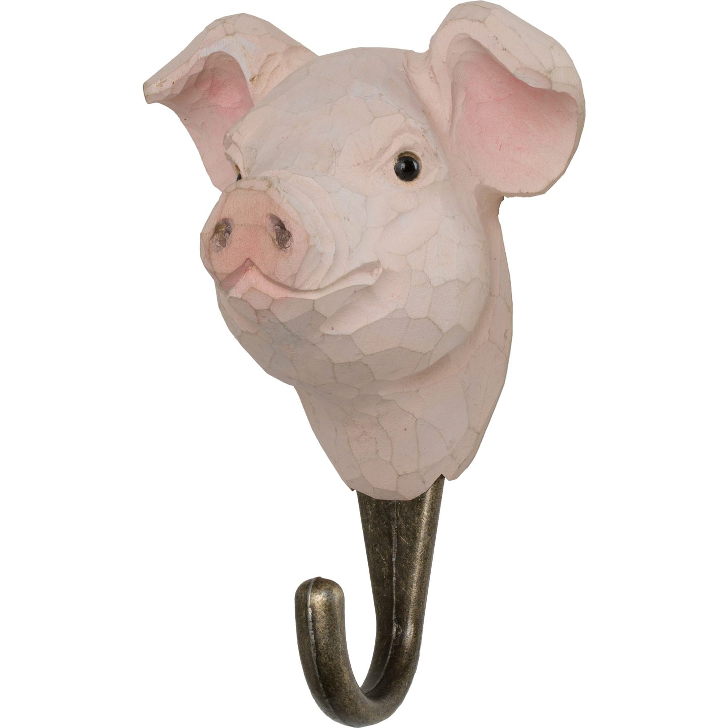 Wildlife Garden Decohook Wandhaken Schwein (handgeschnitzt)