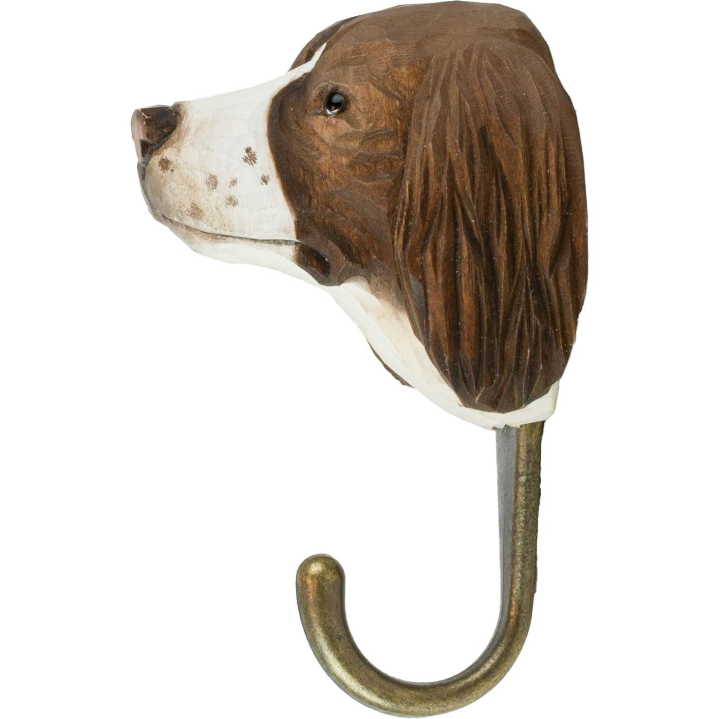 Wildlife Garden Decohook Wall Hook Springer Spaniel (Hand-Carved)