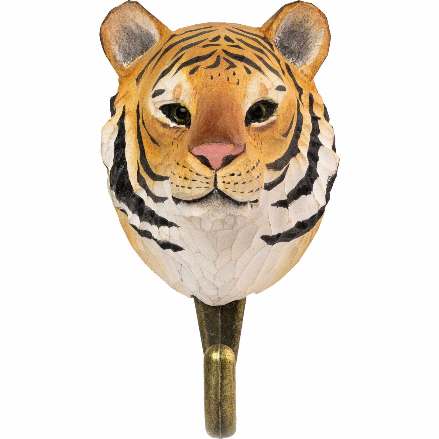 Wildlife Garden Decohook Wandhaken Tiger (handgeschnitzt)