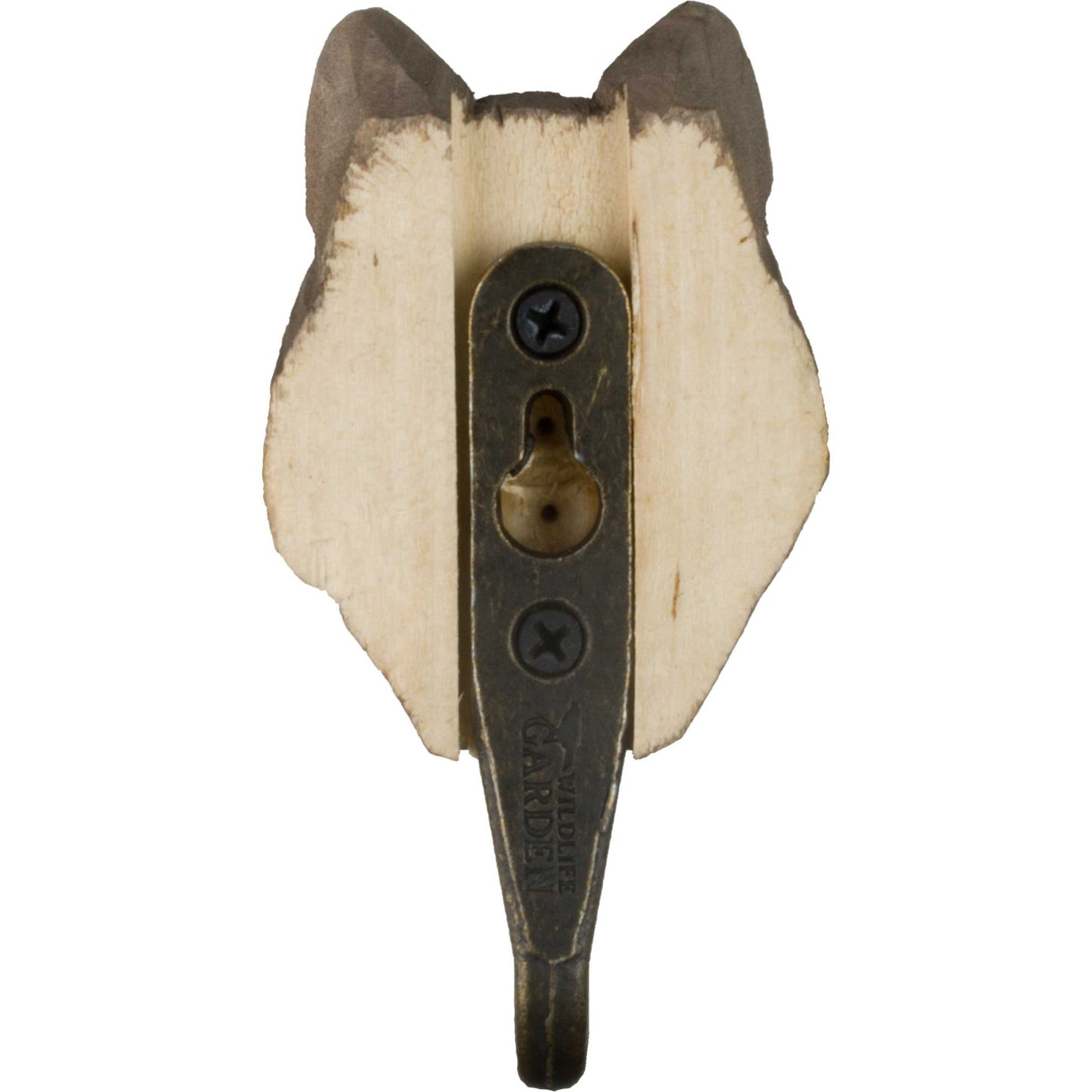 Wildlife Garden Decohook Wandhaken Waschbär (handgeschnitzt)
