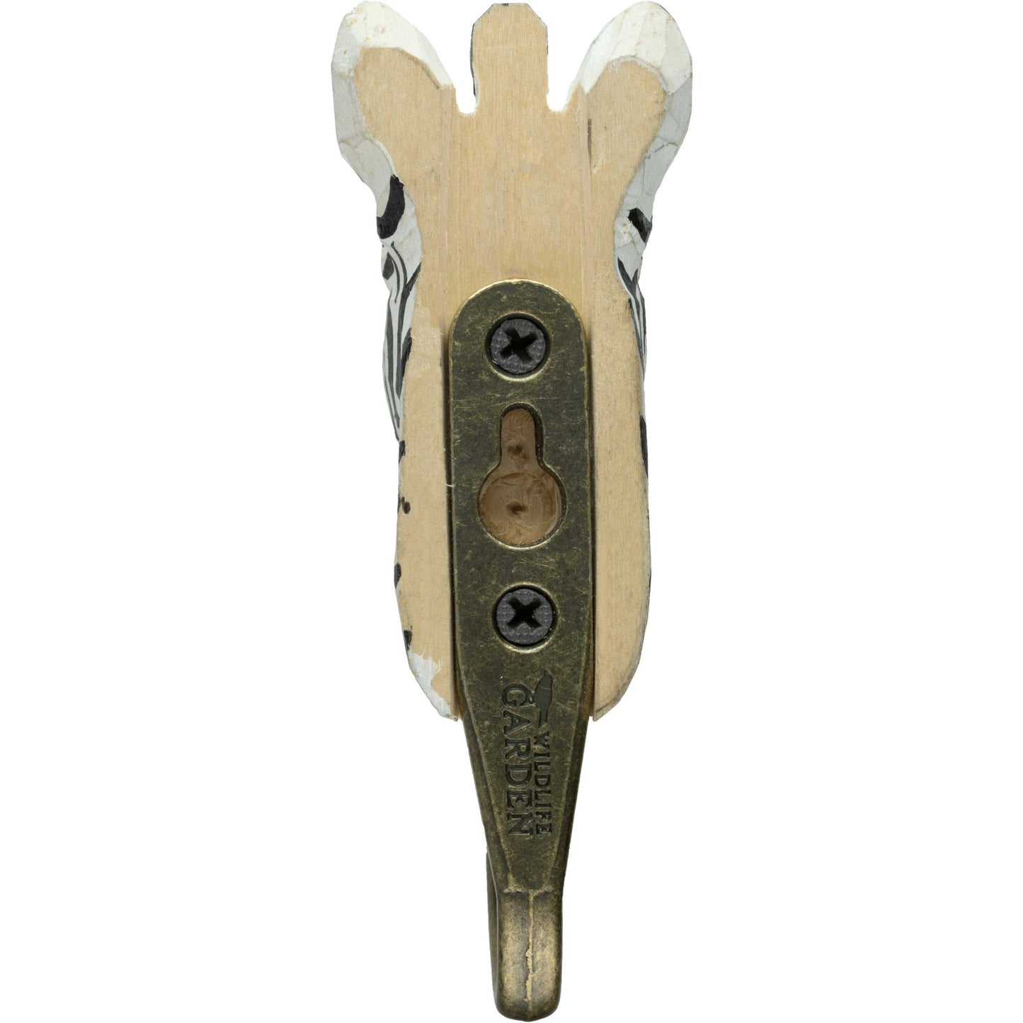 Wildlife Garden Decohook Wall Hook Zebra (hand-carved)