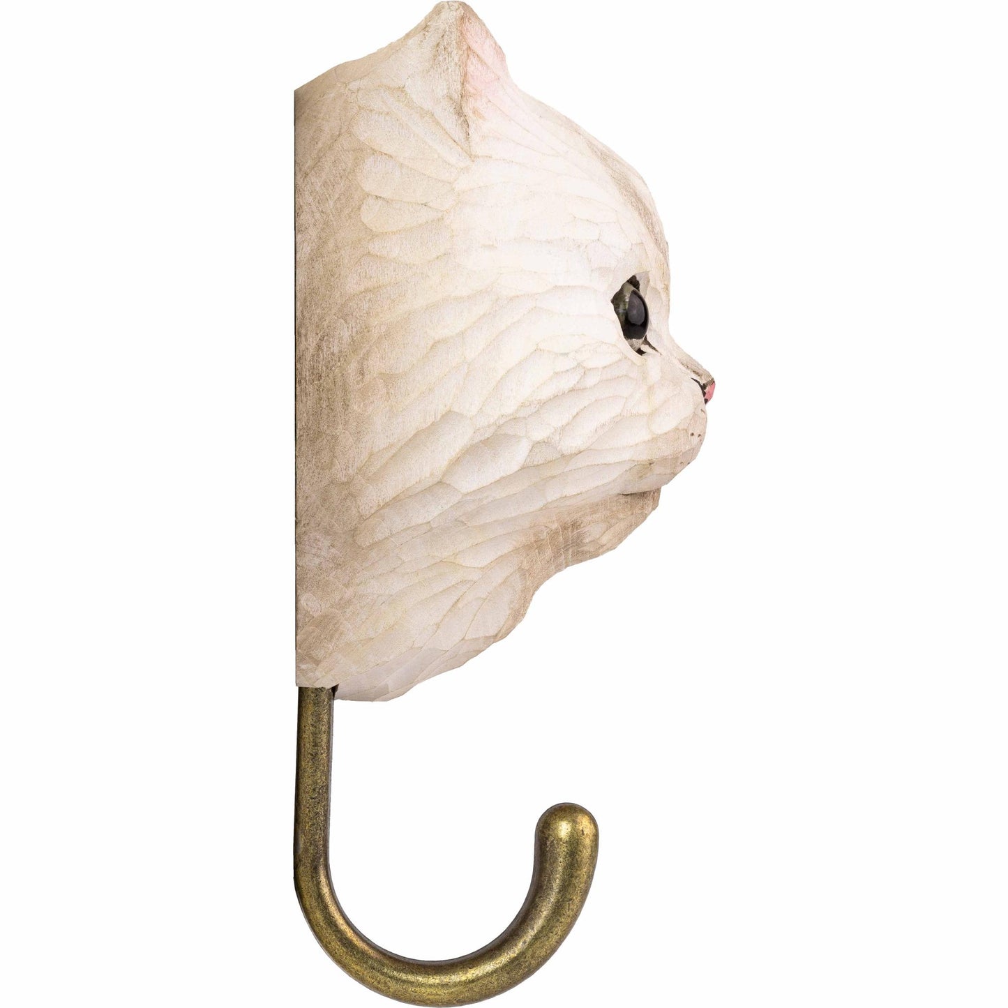 Wildlife Garden Decohook Wandhaken Perserkatze (handgeschnitzt)