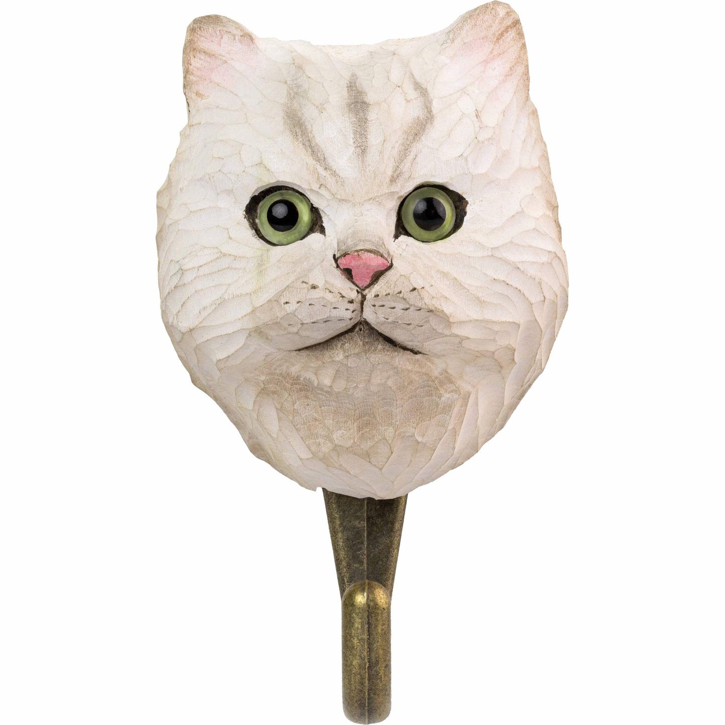 Wildlife Garden Decohook Wandhaken Perserkatze (handgeschnitzt)