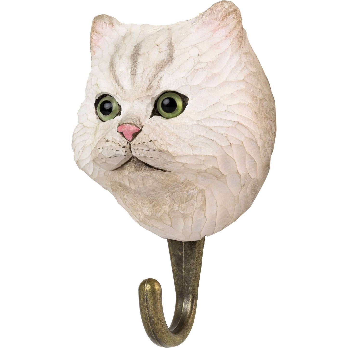 Wildlife Garden Decohook Wandhaken Perserkatze (handgeschnitzt)
